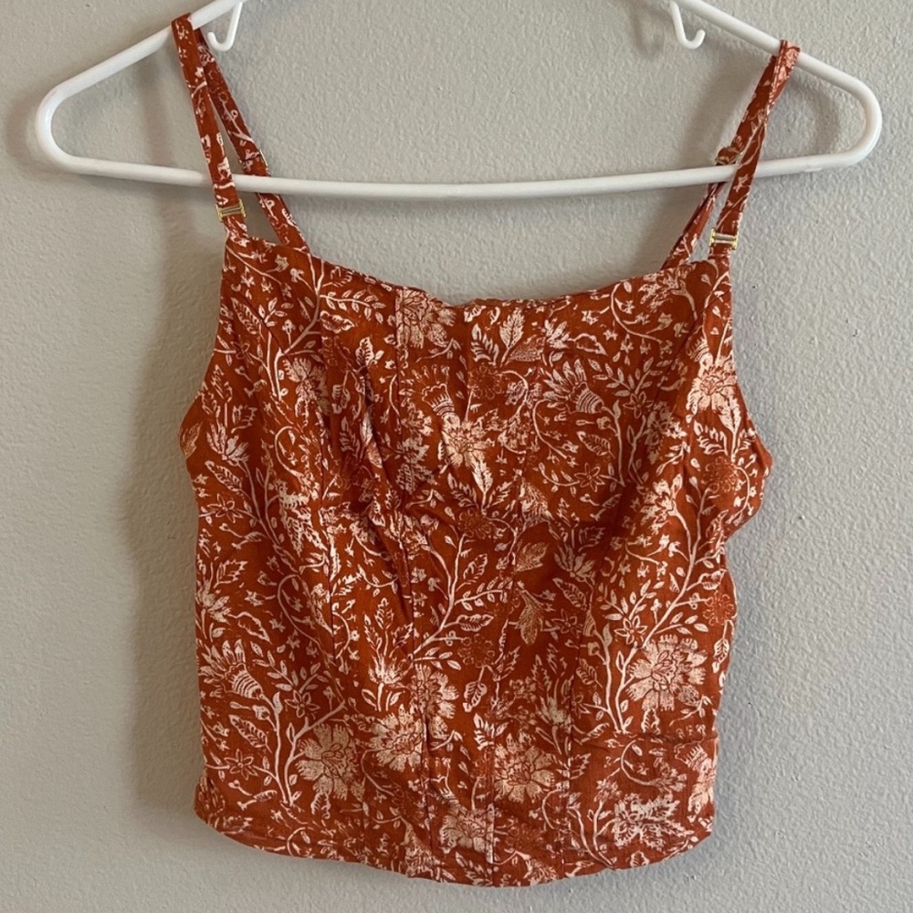 Free People Back on Track Cami in Terracotta - Picture 2 of 5